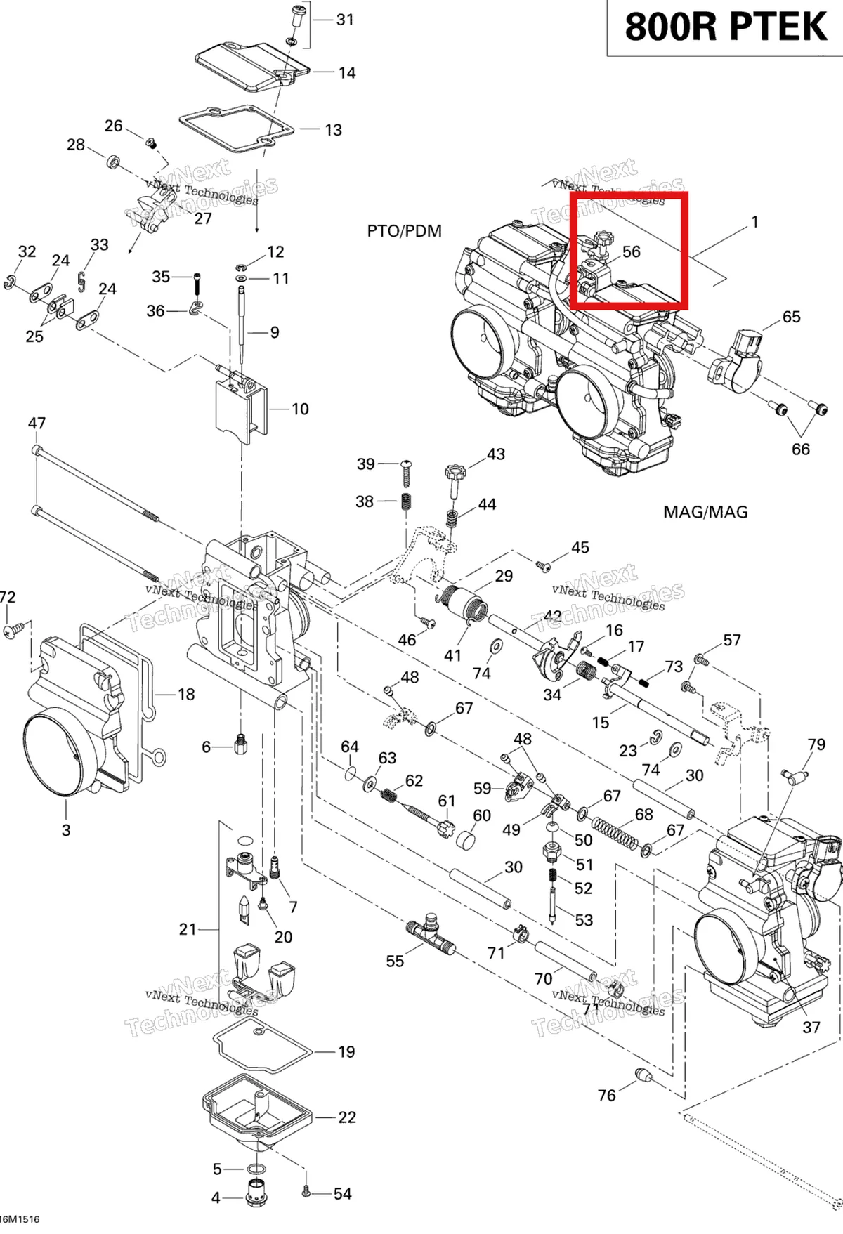 Деталь 404161821 (Шланг) на схеме узла 2015 Ski-Doo SUMMIT SPORT 800RPTEK XP154 Carburetor