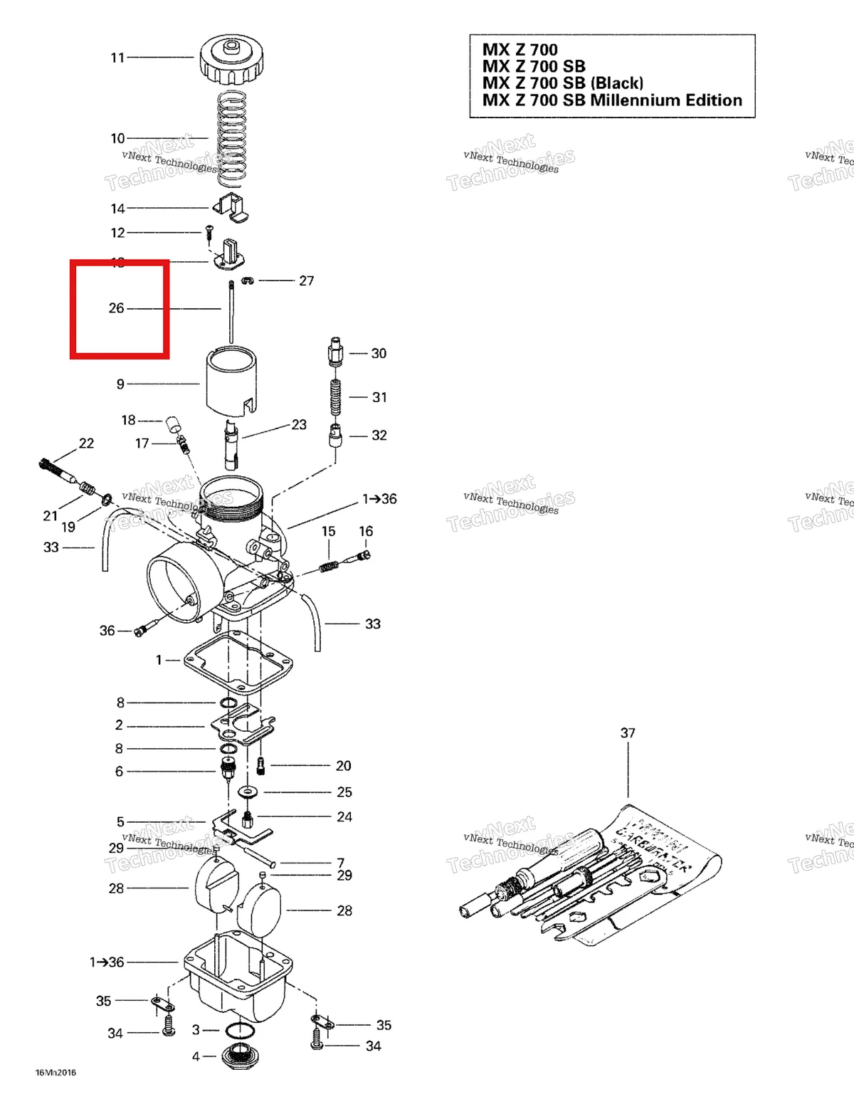 Деталь 404161840 на схеме узла Carburetors 2