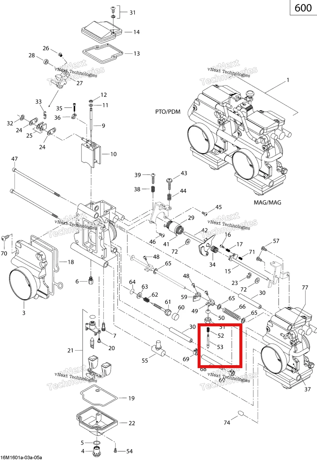 Деталь 404161907 (Деталь Plunger-assy) на схеме узла 2019 Ski-Doo SUMMIT 600 CARB Carburetor - 600 Carb