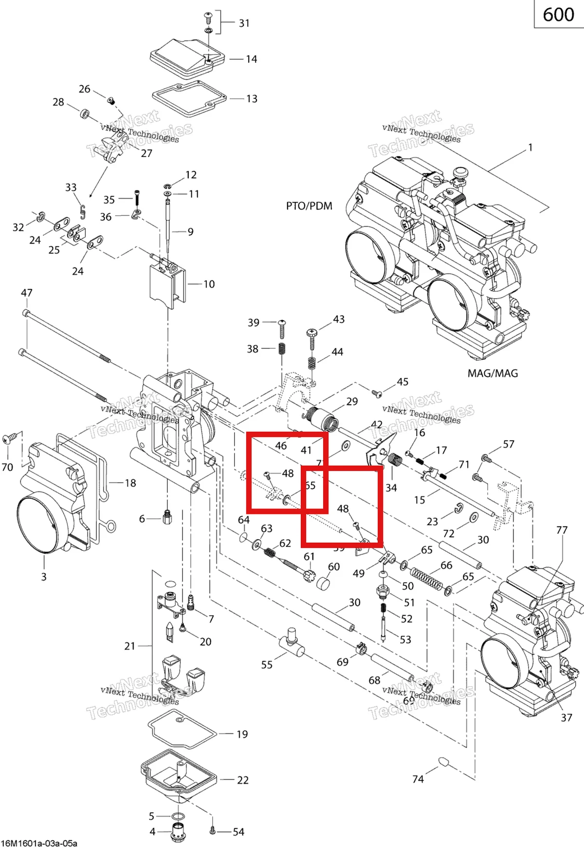 Деталь 404161910 (Винт) на схеме узла 2019 Ski-Doo SUMMIT 600 CARB Carburetor - 600 Carb