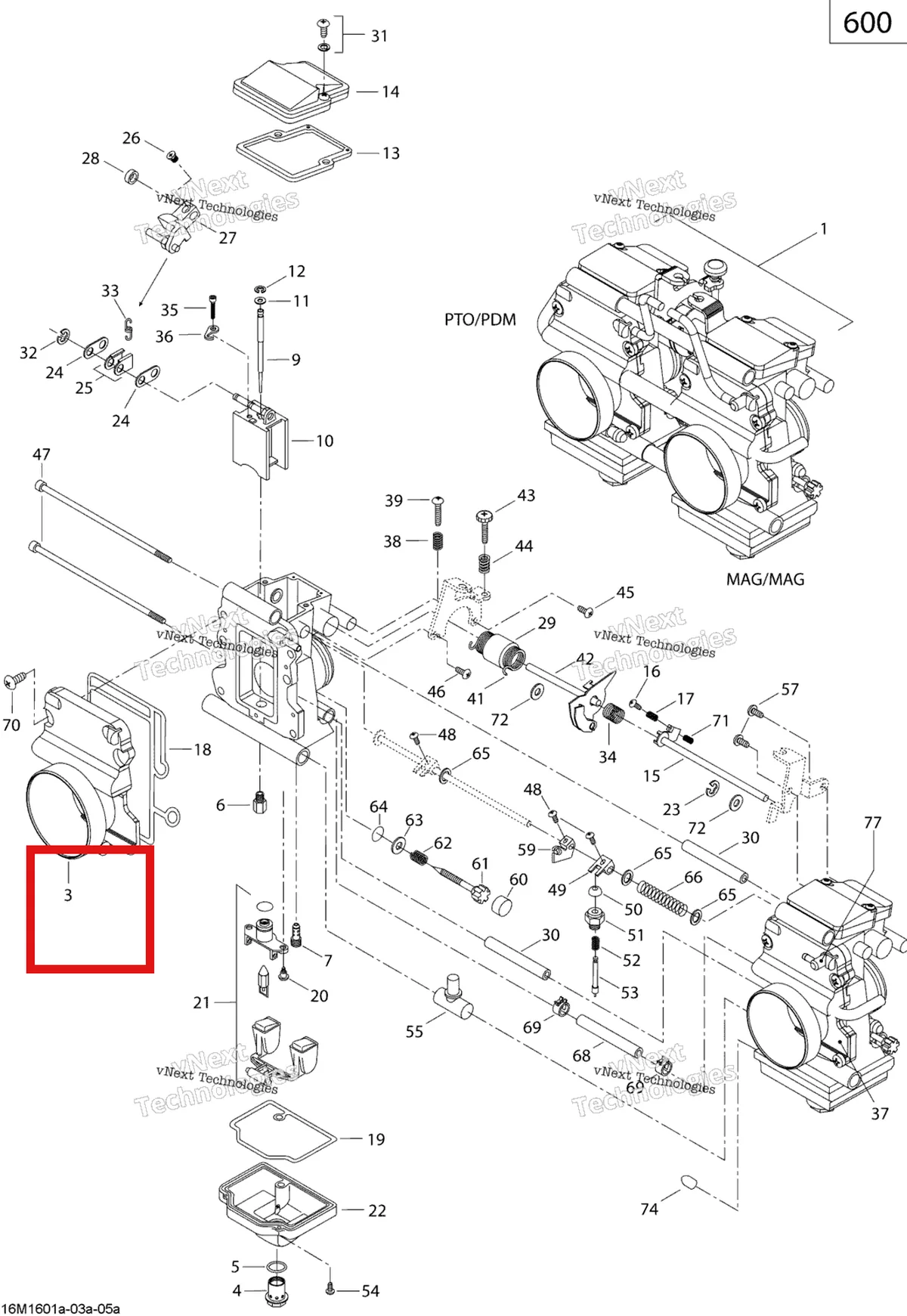 Деталь 404161911 (Винт) на схеме узла 2019 Ski-Doo MXZ 600 CARB Carburetor - 600 Carb