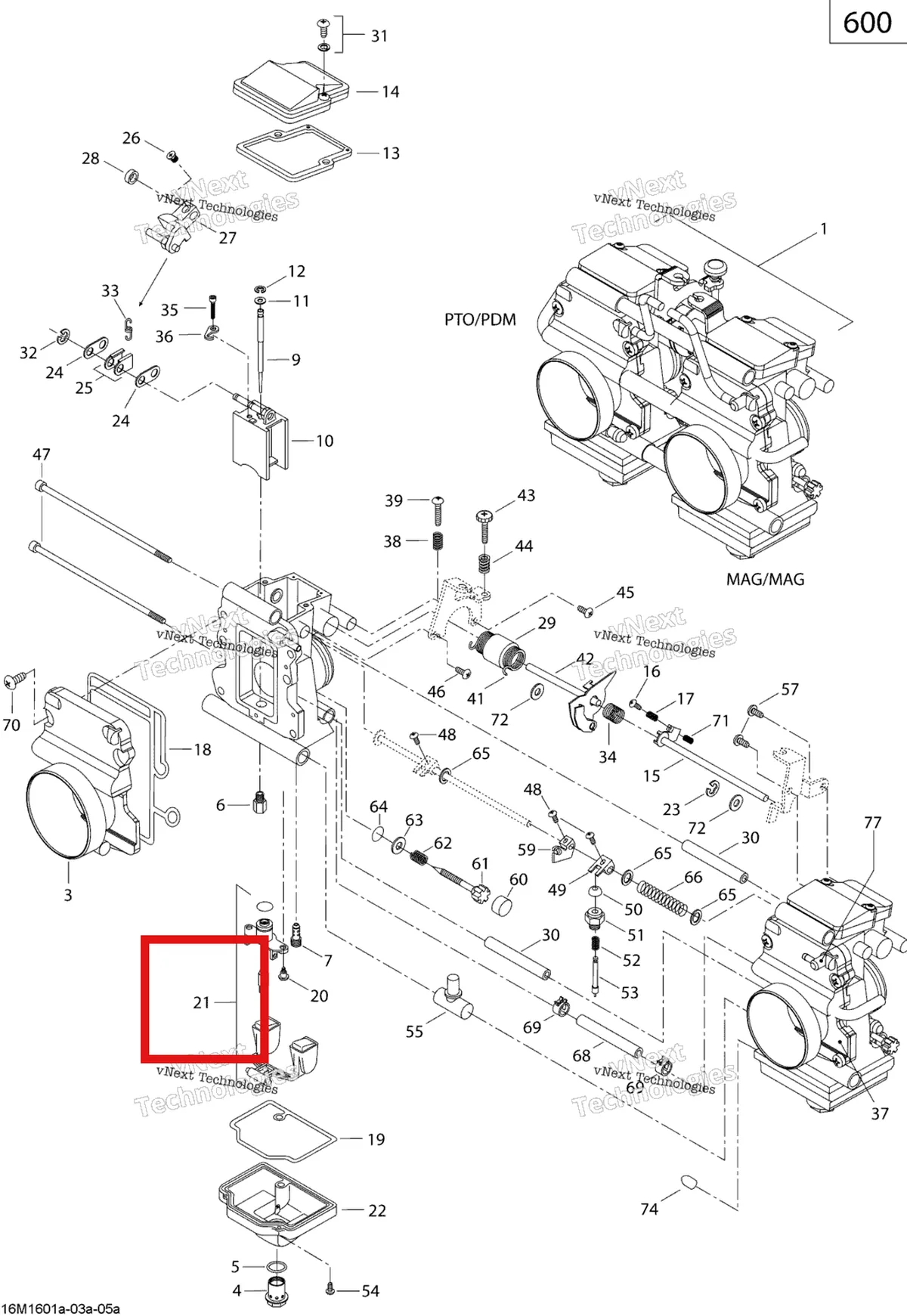 Деталь 404161932 (Поплавок) на схеме узла 2019 Ski-Doo SUMMIT 600 CARB Carburetor - 600 Carb