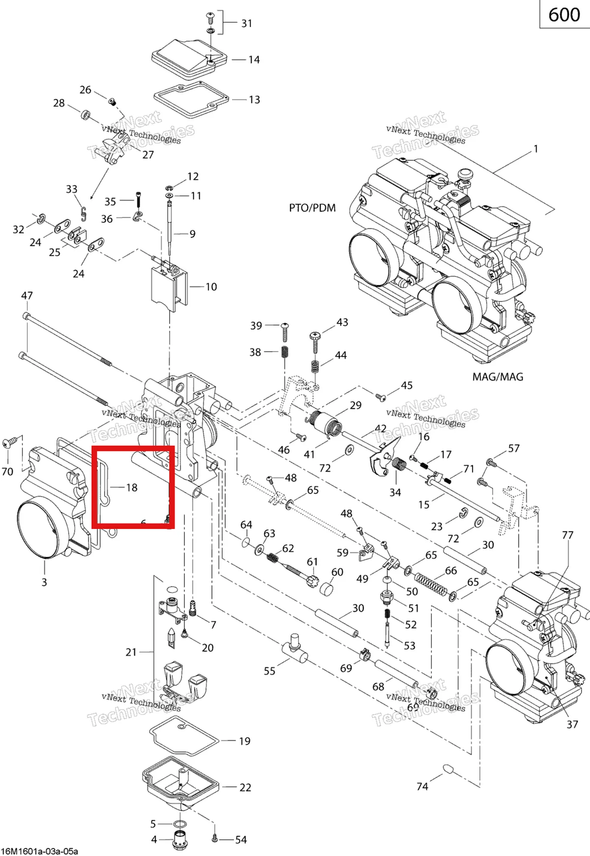 Деталь 404161935 (Уплотнительное кольцо) на схеме узла 2019 Ski-Doo SUMMIT 600 CARB Carburetor - 600 Carb