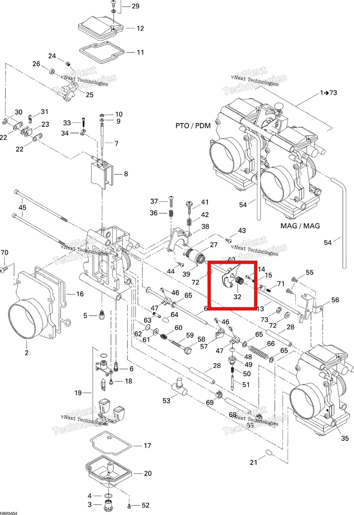 Деталь 404161953 (Деталь Jet Needle 9zly3-58) на схеме узла 2004 Ski-Doo Legend 700 Carburetor