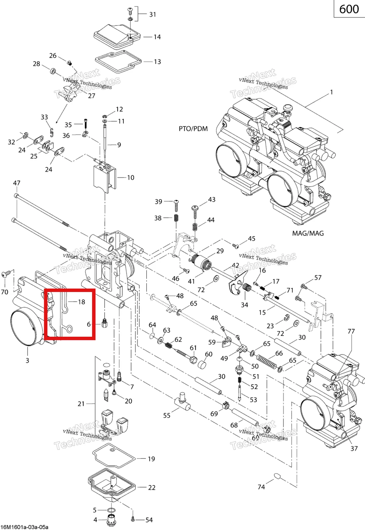 Деталь 404162008 (Держатель) на схеме узла 2019 Ski-Doo MXZ 600 CARB Carburetor - 600 Carb