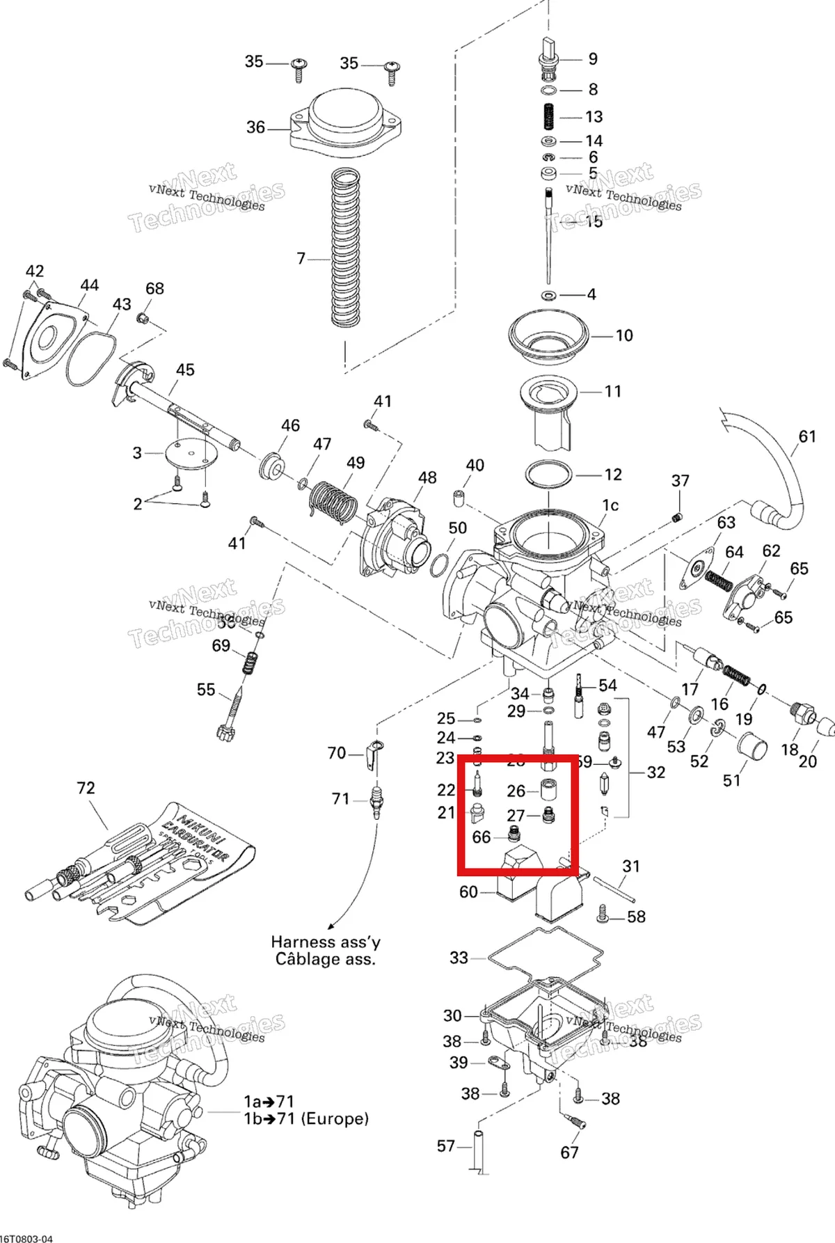 Деталь 404162037 на схеме узла 2008 Can-Am Outlander MAX 400 STD Carburetor