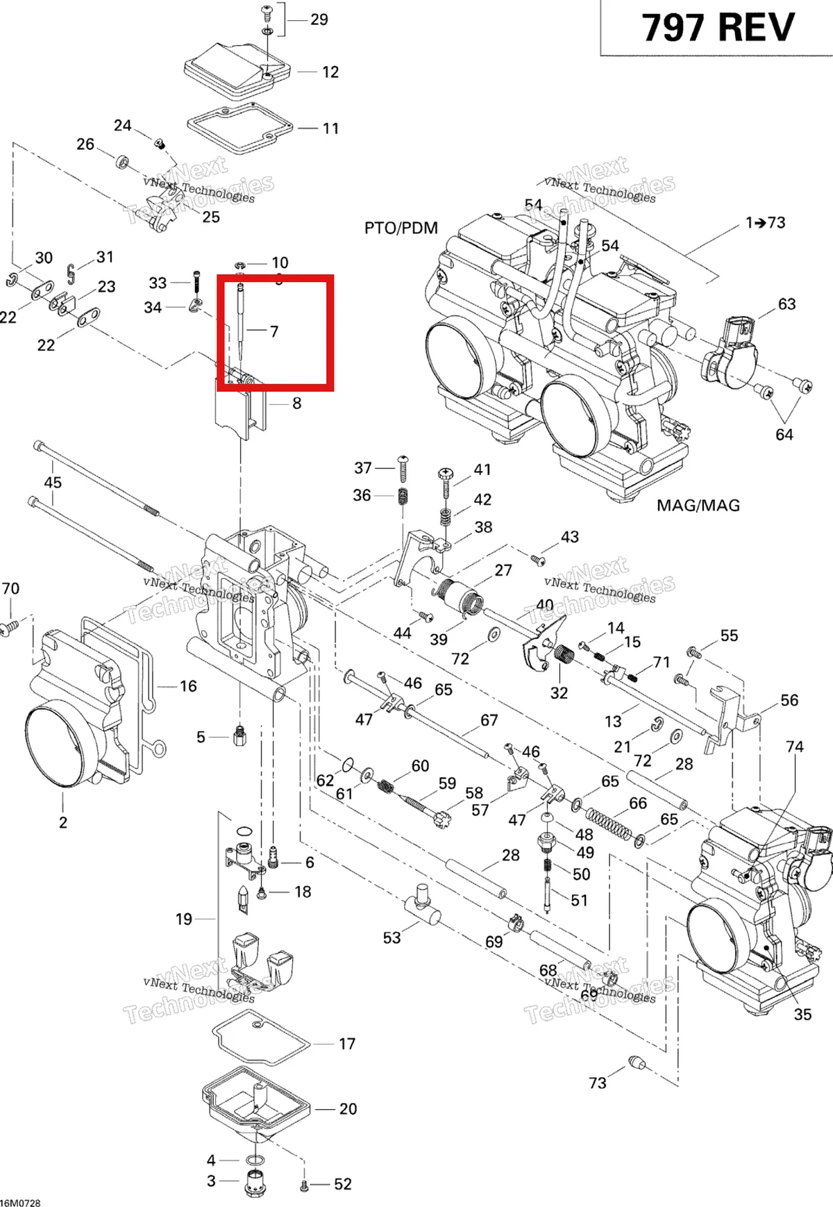 Деталь 404162059 (Деталь Jet Needle J8-9egy02-58) на схеме узла 2007 Ski-Doo Summit X Carburetor