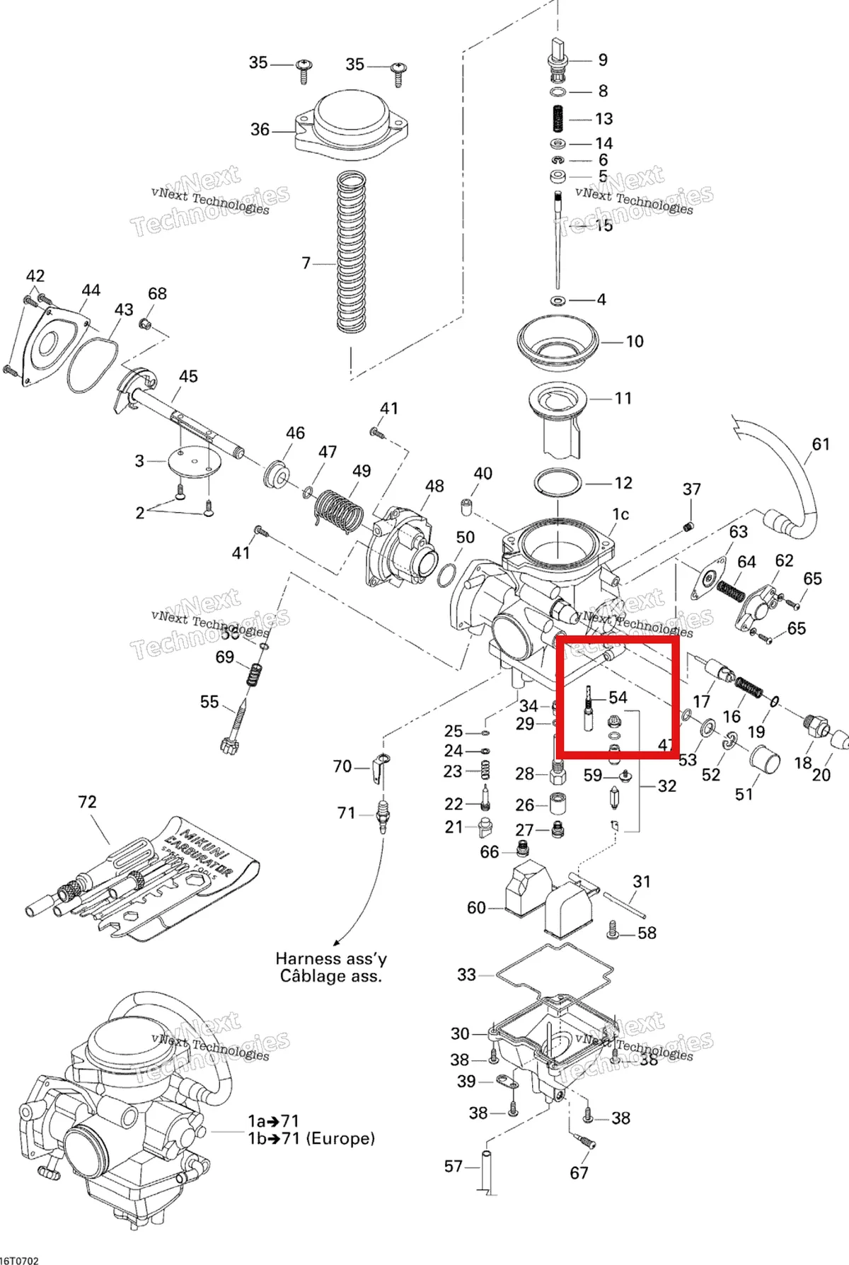 Деталь 404162074 на схеме узла 2007 Can-Am Outlander 400 STD 4 X 4 Carburetor