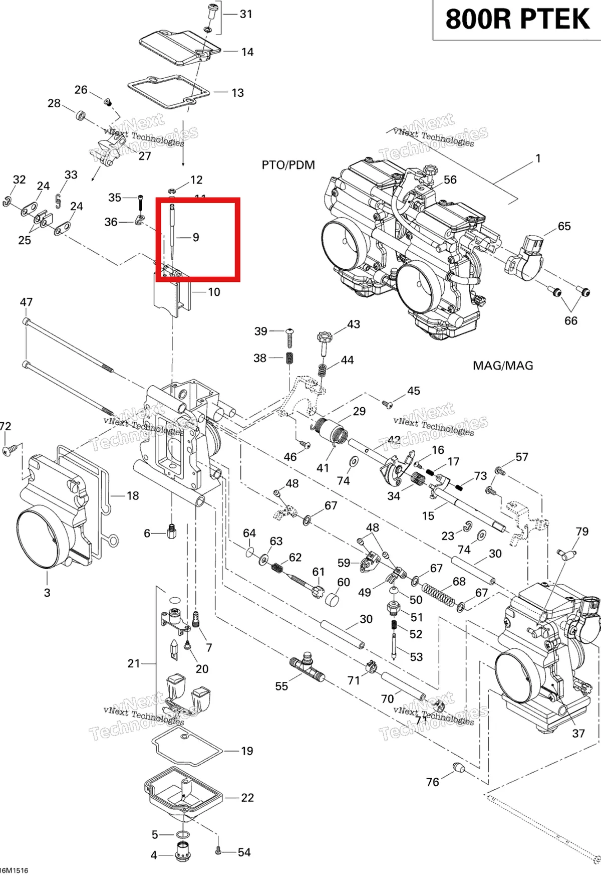 Деталь 404162081 (Деталь Needle J8-9egi04-58) на схеме узла 2015 Ski-Doo SUMMIT SPORT 800RPTEK XP154 Carburetor