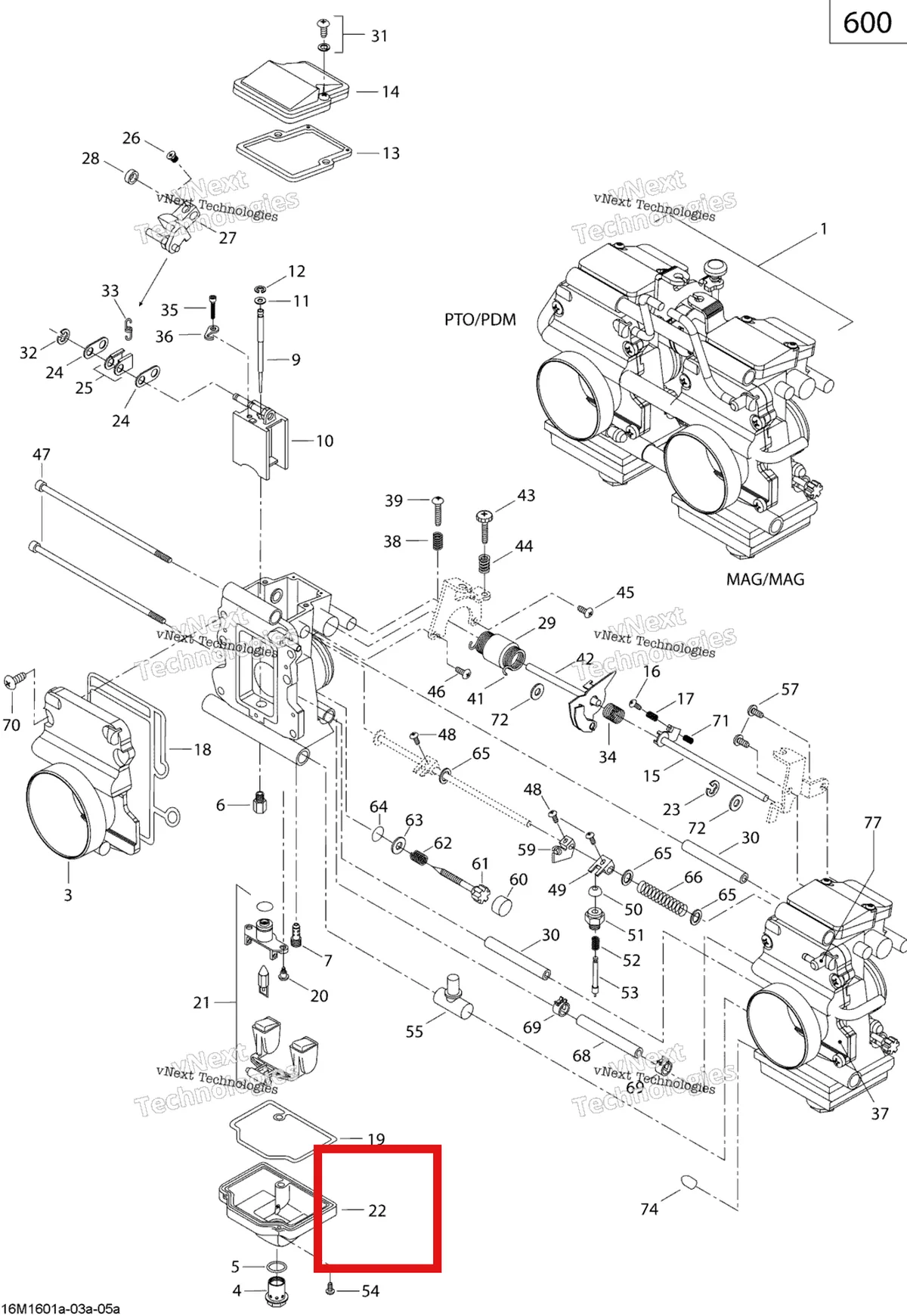 Деталь 404162095 (Деталь Body Float Ass'y) на схеме узла 2019 Ski-Doo SUMMIT 600 CARB Carburetor - 600 Carb