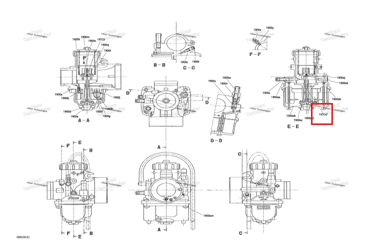 Деталь 404162113 (Деталь Needle, J8-6bfy46-3) на схеме узла 2020 Ski-Doo SKANDIC WT 550F Engine - System - Carburator