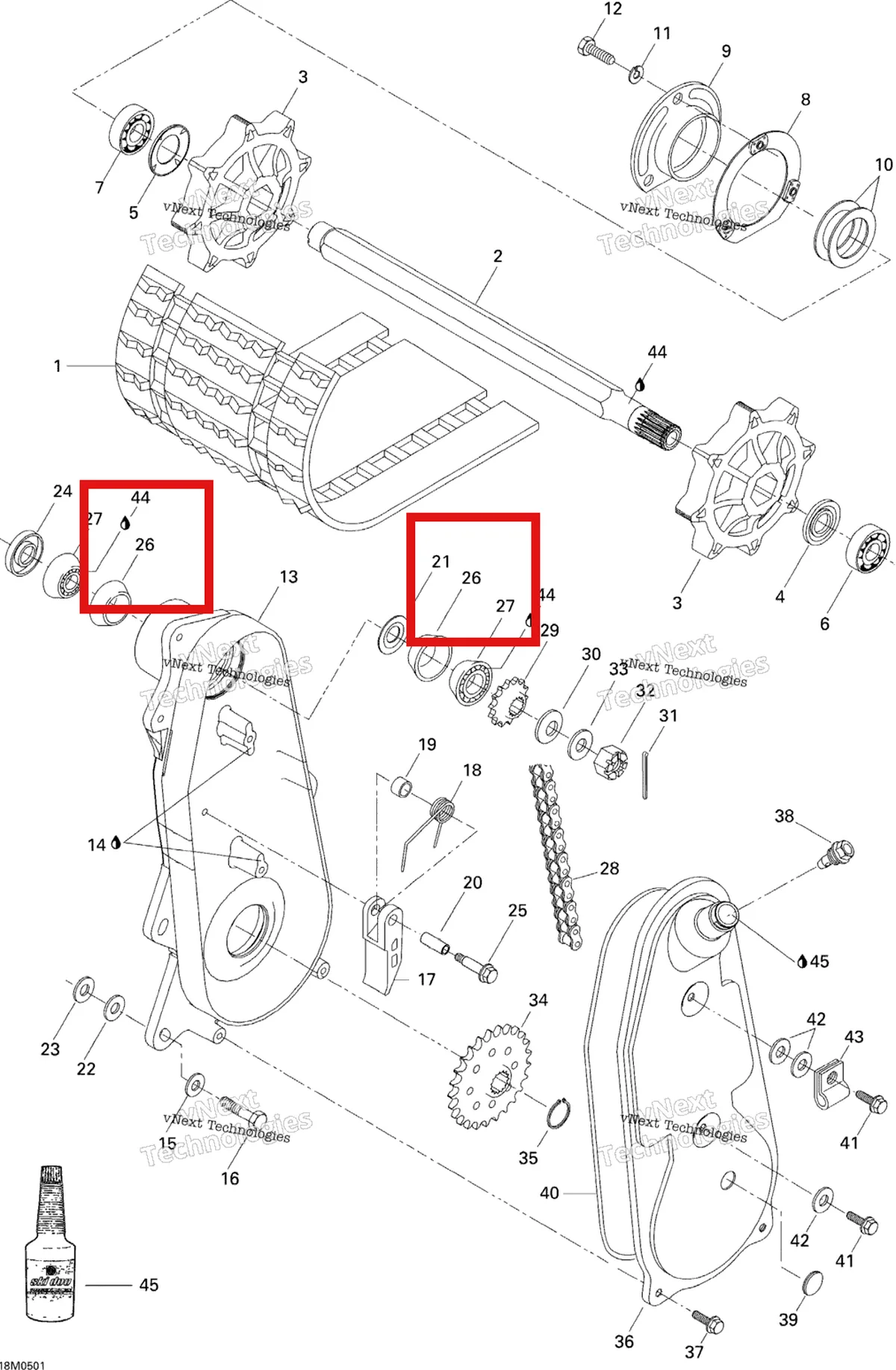 Деталь 405000300 на схеме узла 2005 Ski-Doo Tundra R Transmission