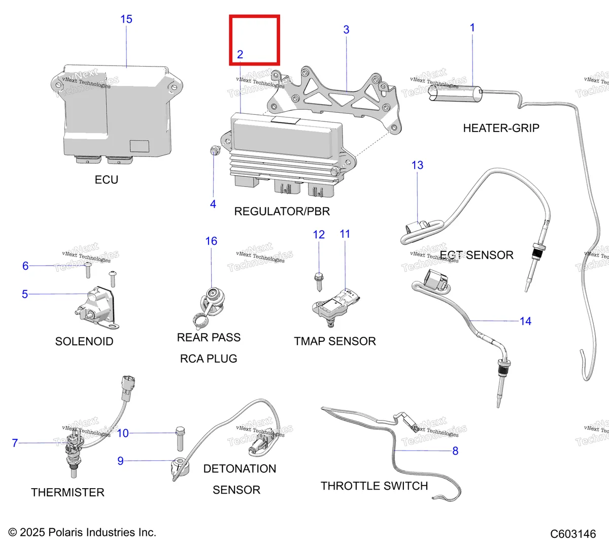 Деталь 4080749 на схеме узла Electrical, Components