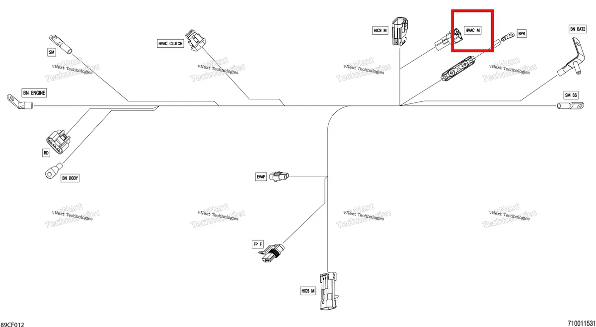 Деталь 409011300 (фишки) на схеме узла 2026 Can-Am Defender MAX - HD10 - DPSCAB - 8ATE - Compass Green - 65