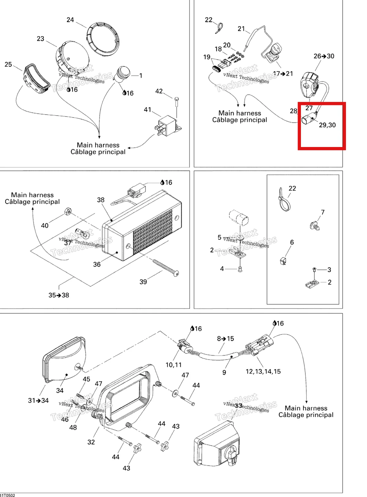 Деталь 409014600 на схеме узла 2005 Can-Am Traxter 5 Speed Electrical Accessories