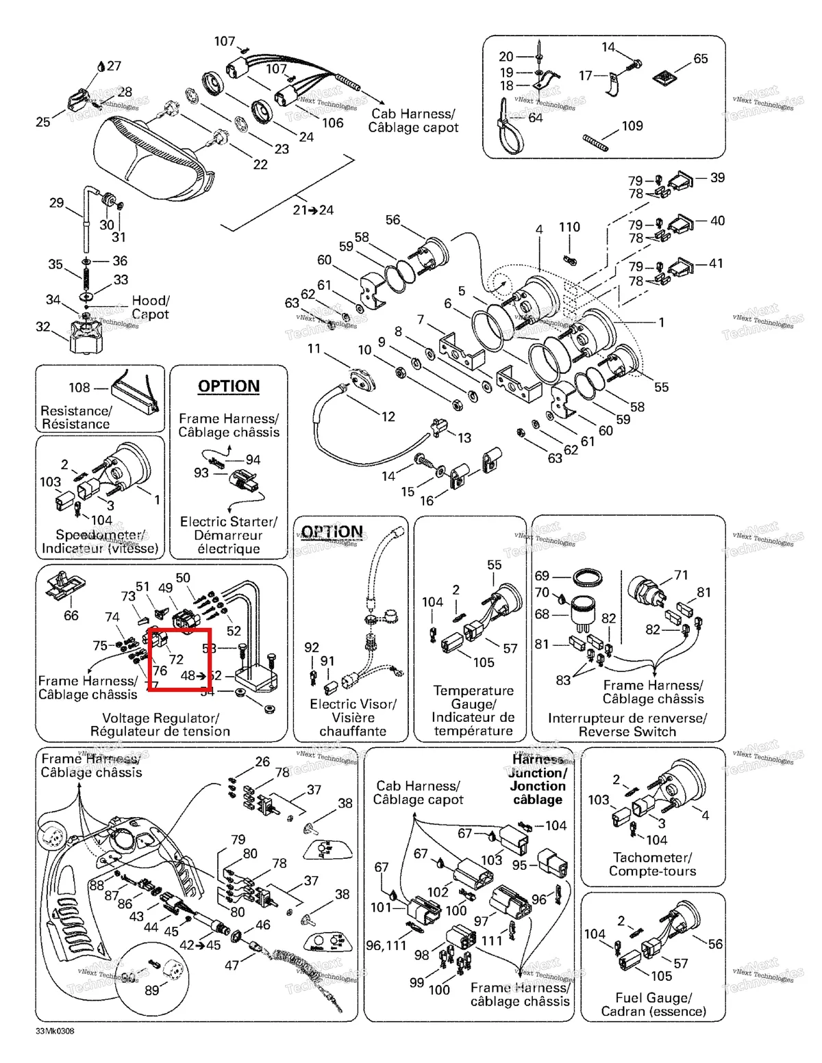 Схема применяемости: 409207700 Logement male *housing-male, Bombardier!