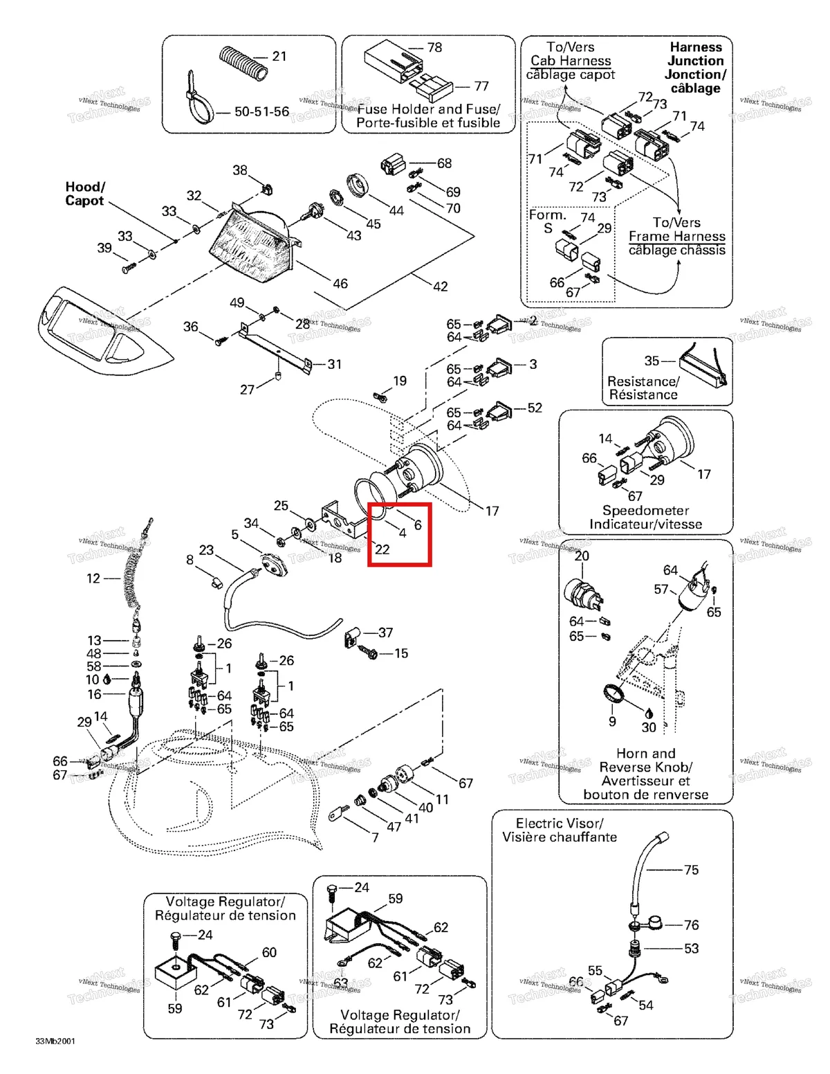 Деталь 414187300 на схеме узла 2000 Ski-Doo Formula Deluxe 380/500 Electrical System