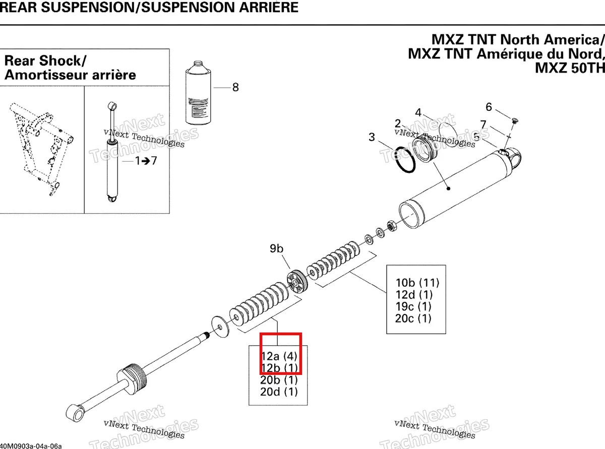 Схема применяемости: Leaf клапан 26 × 0.254 C36 Ski-Doo Summit X 800R Power T.E.K. (2009) (415039000)