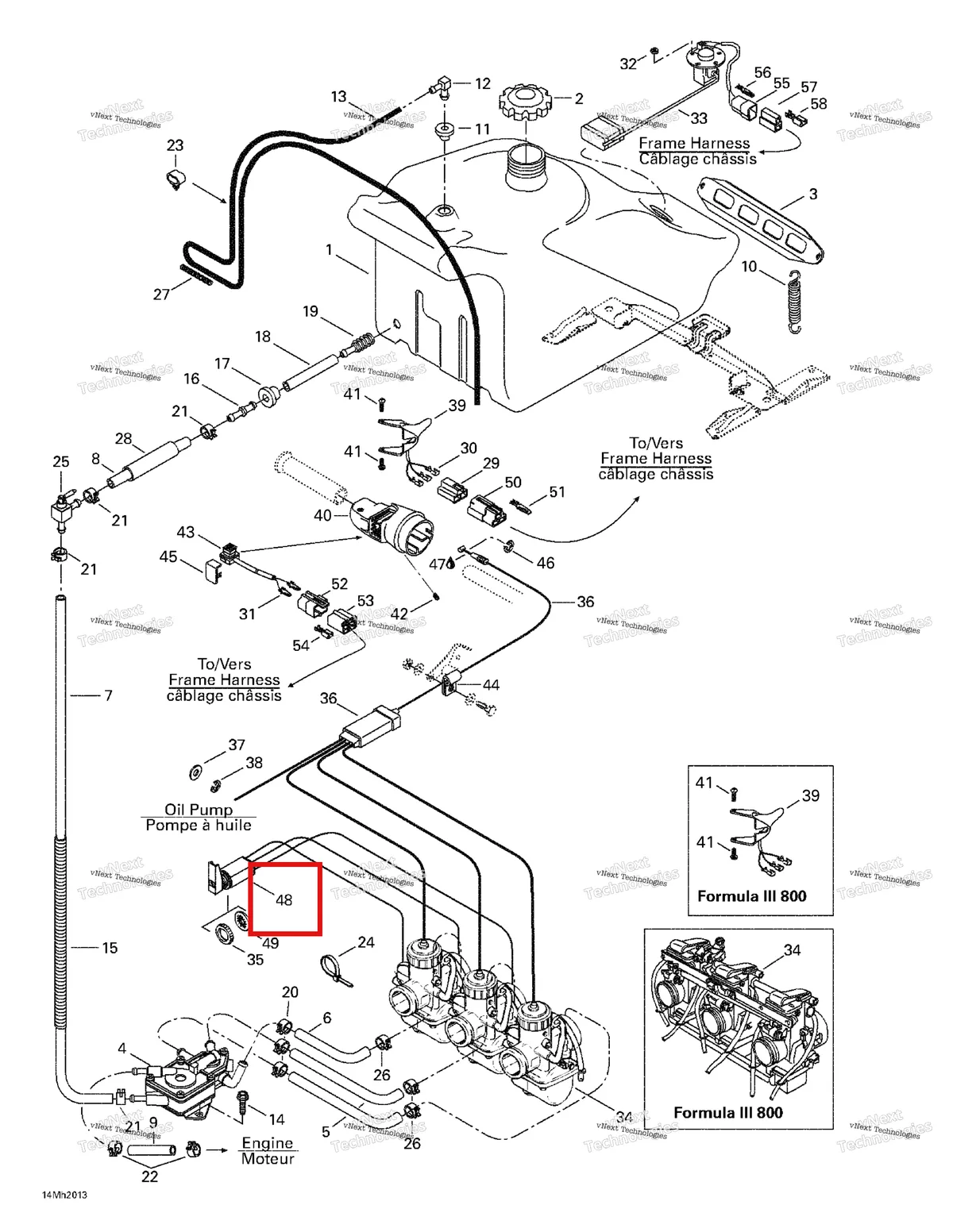 Схема применяемости: 415077700 Cable etrang. *choke cable, Bombardier