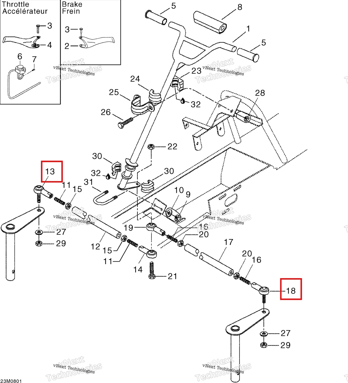 Деталь 415108500 на схеме узла 2008 Ski-Doo Mini Z Steering
