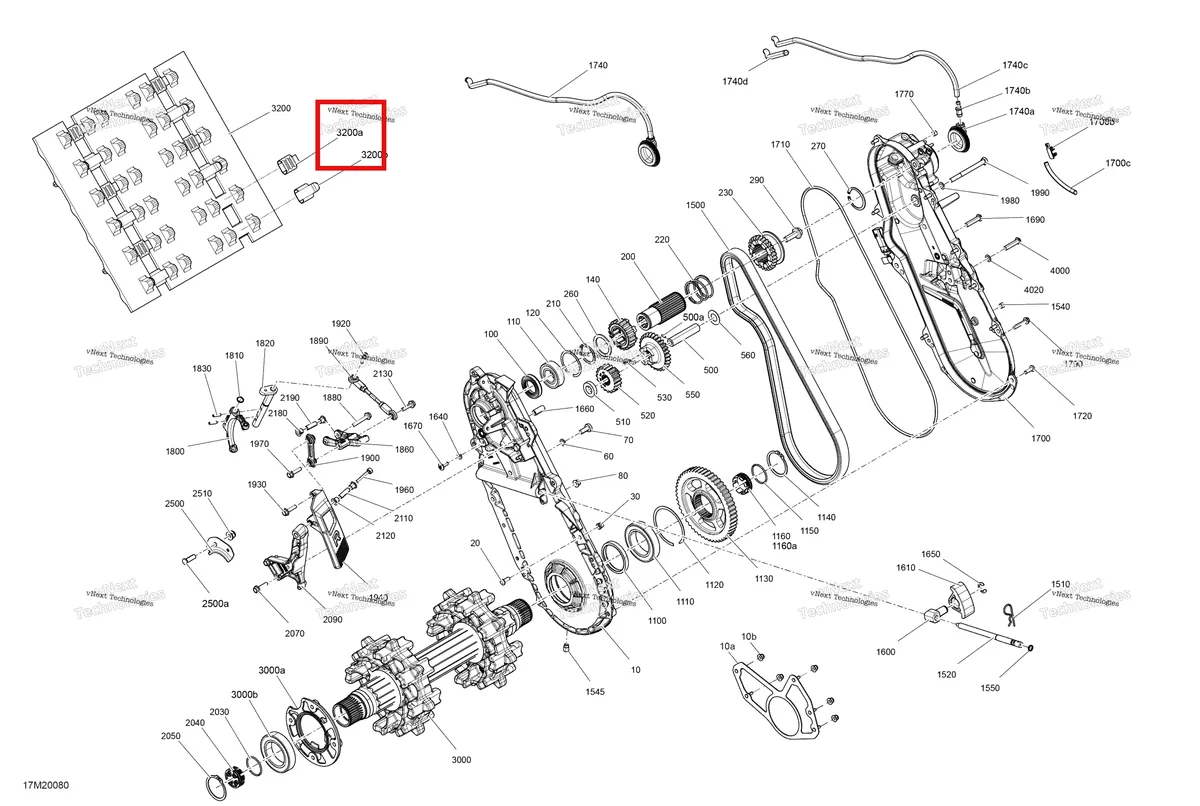 Деталь 415129222 на схеме узла 2020 Ski-Doo EXPEDITION SPORT 600 ACE Drive - System