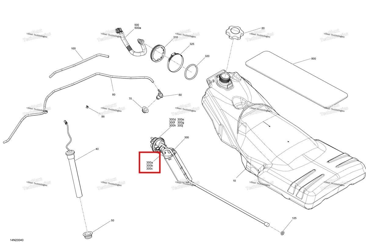Деталь 415129509 (Уплотнительное кольцо) на схеме узла 2020 Ski-Doo EXPEDITION SWT 900 ACE Engine - Fuel