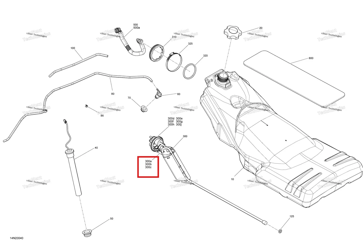 Деталь 415129511 (Уплотнительное кольцо) на схеме узла 2020 Ski-Doo EXPEDITION SWT 900 ACE Engine - Fuel