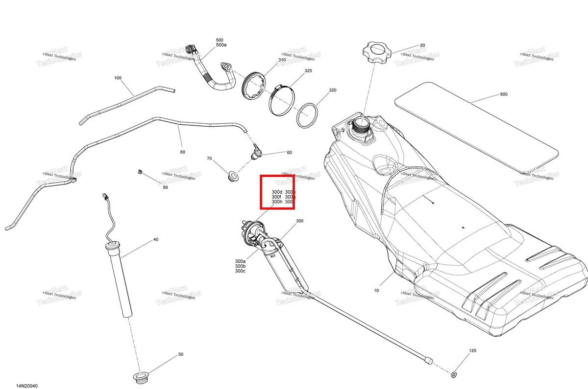 Деталь 415129512 (Упругая Шайба) на схеме узла 2020 Ski-Doo EXPEDITION SWT 900 ACE Engine - Fuel