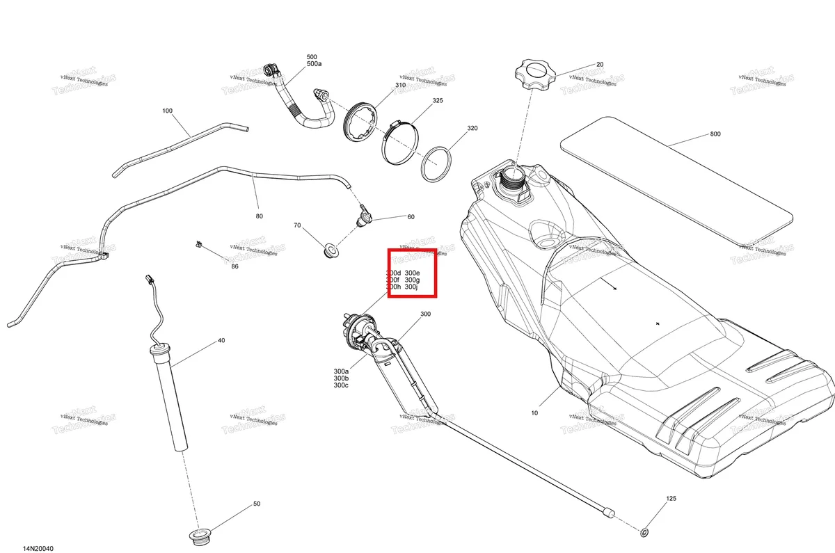 Деталь 415129513 (Винт) на схеме узла 2020 Ski-Doo EXPEDITION SWT 900 ACE Engine - Fuel