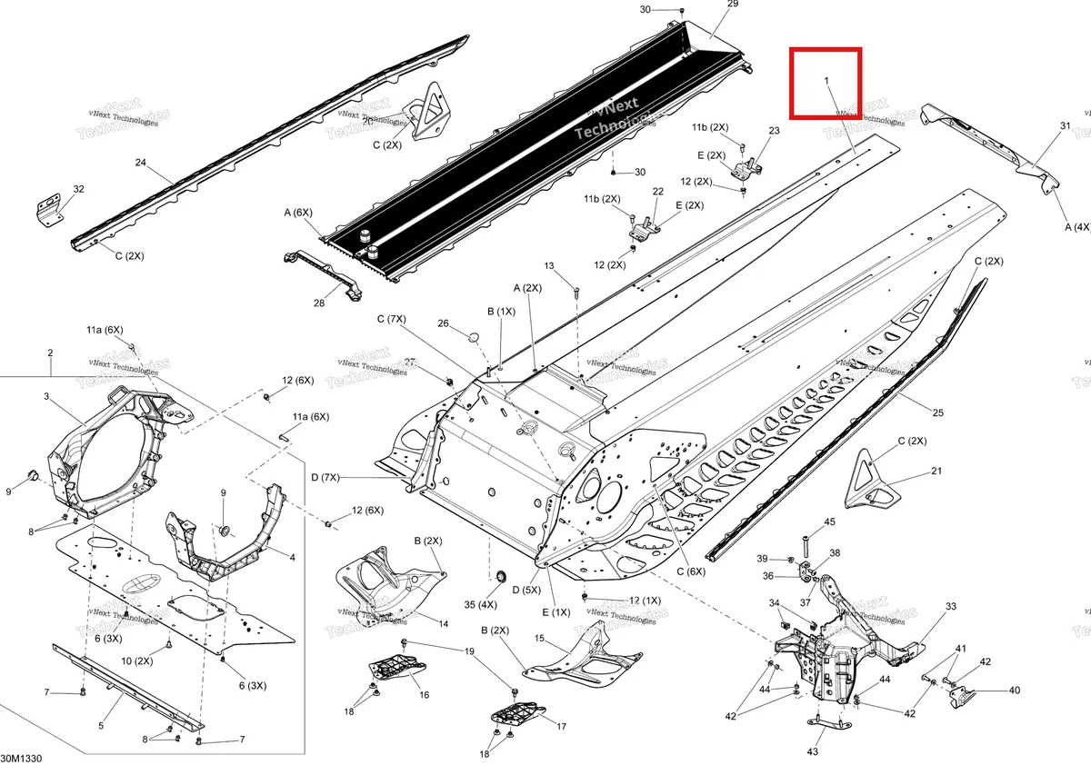 Деталь 415129749 на схеме узла XP Frame