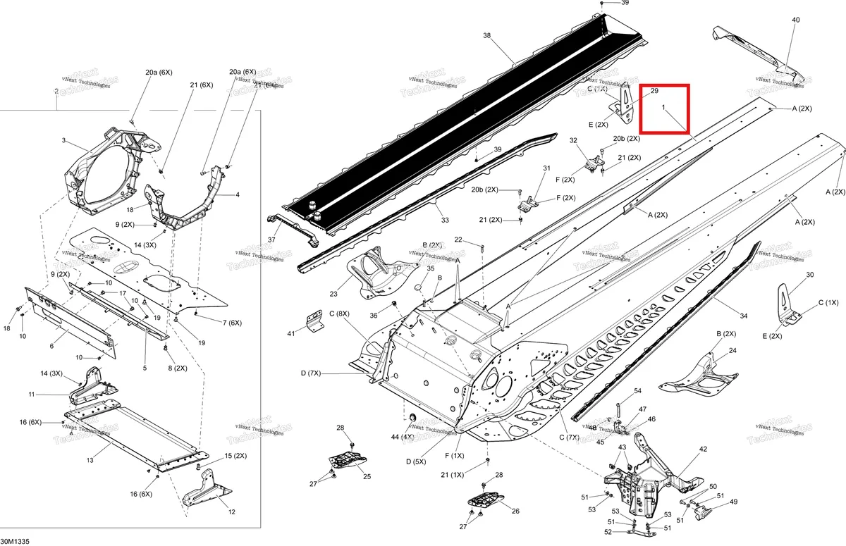 Деталь 415129754 на схеме узла XP Frame