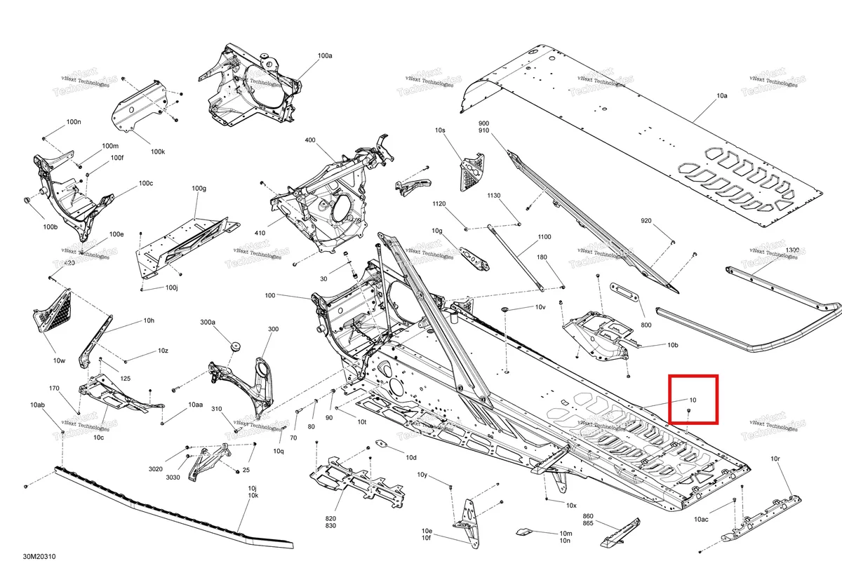 Деталь 415130312 на схеме узла Frame - System - 154