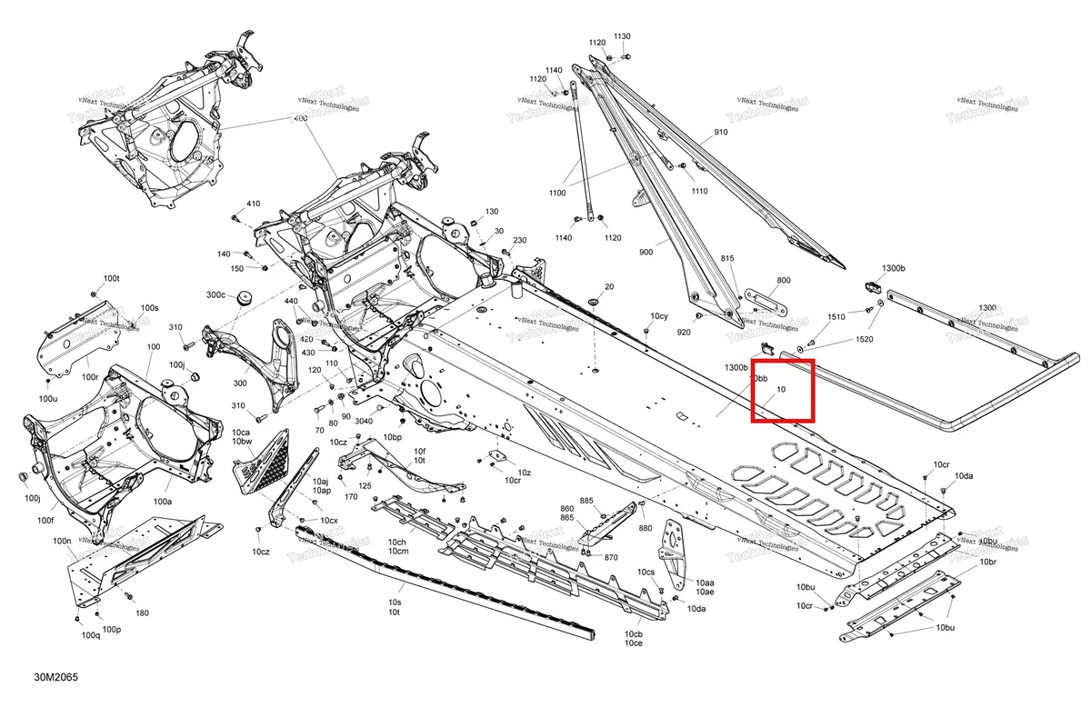 Деталь 415130320 на схеме узла 2020 Ski-Doo 005.3 - SUMMIT X- EXPERT - 154