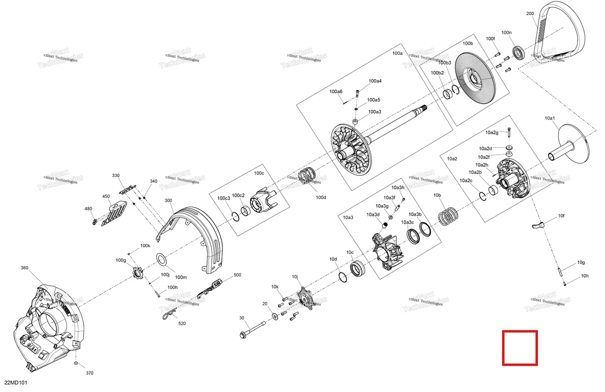 Деталь 417127420 на схеме узла 2024 Ski-Doo EXPEDITION 900 ACE - LE - AARA - Deep Black - 154X20X1.5CST Track Drive - Pulley