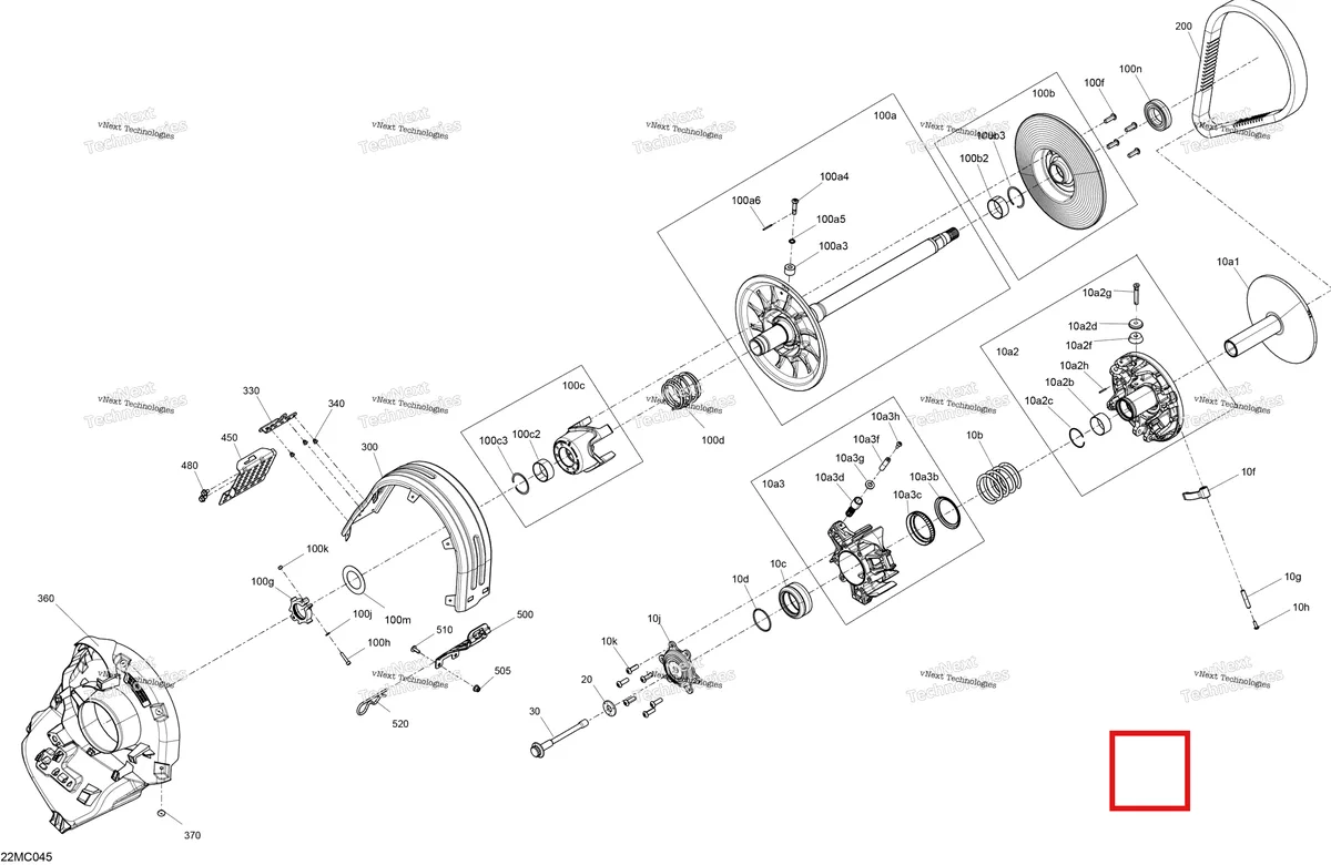 Деталь 417127476 на схеме узла 2023 Ski-Doo GRAND TOURING 900 ACE - SPORT Drive - Pulley