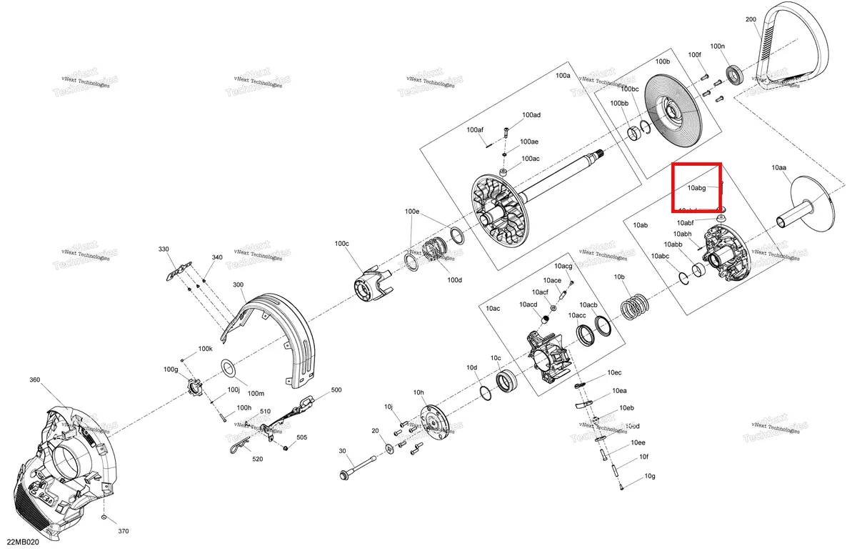Деталь 417224191 на схеме узла Drive - Pulley