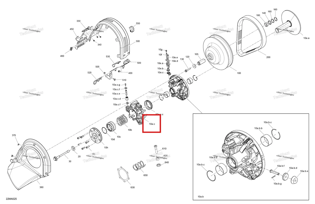 Деталь 417224569 на схеме узла 2021 Ski-Doo MXZ 600RS Drive - Pulley