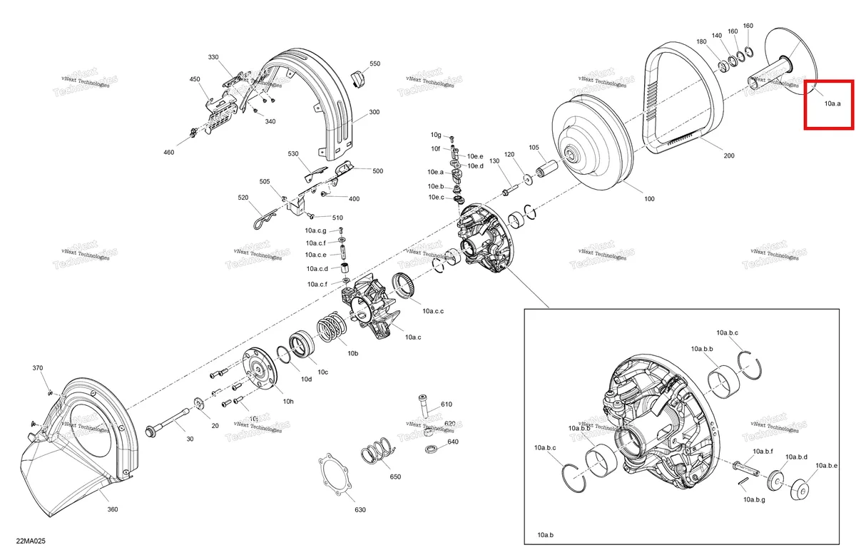Деталь 417224579 на схеме узла 2021 Ski-Doo MXZ 600RS Drive - Pulley