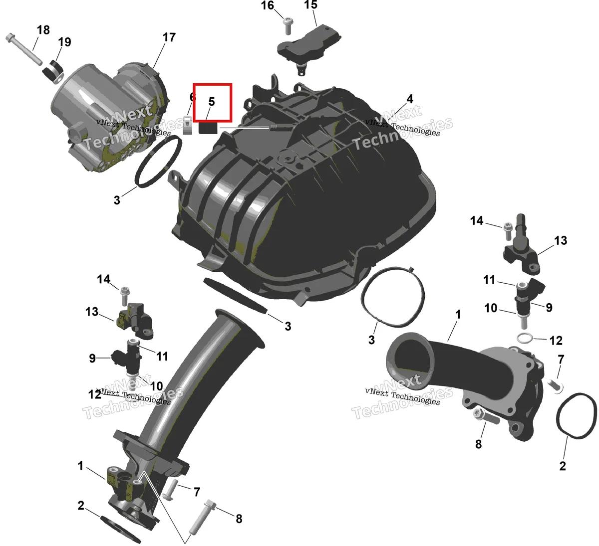 Деталь 420201912 (Closure крышка Can-Am Commander 1000R EFI XT (2026) (420201912)) на схеме узла 2026 Can-Am Commander - 1000R EFI - DPS - 6PTB - Compass Green - 60