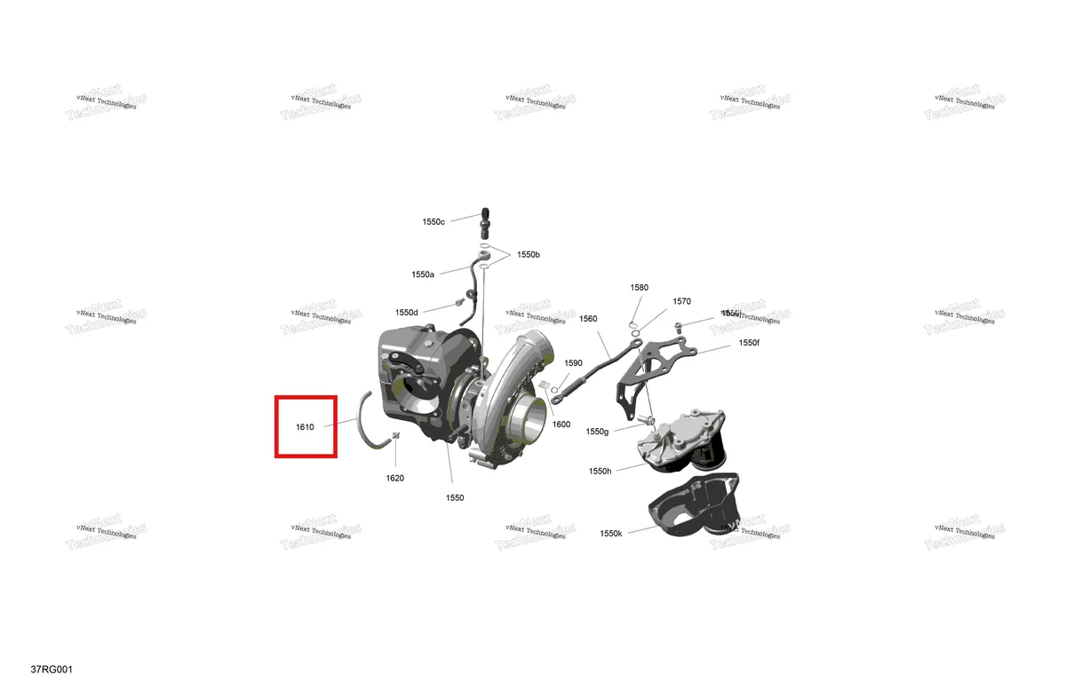 Деталь 420201924 на схеме узла 2027 Ski-Doo MXZ - X-RS with Competition package - 850 E-TEC Turbo R - UCVA - Deep Black - 15X137X1.25RSII2P Track - SHOT starter Rotax - Turbo Charger Assy