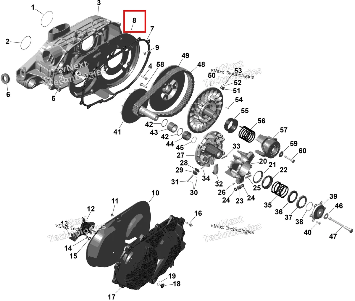 Деталь 420212613 на схеме узла 2026 Can-Am Defender - HD11 - LTD CAB - 8JTA - Dark Wildland Camo - 65