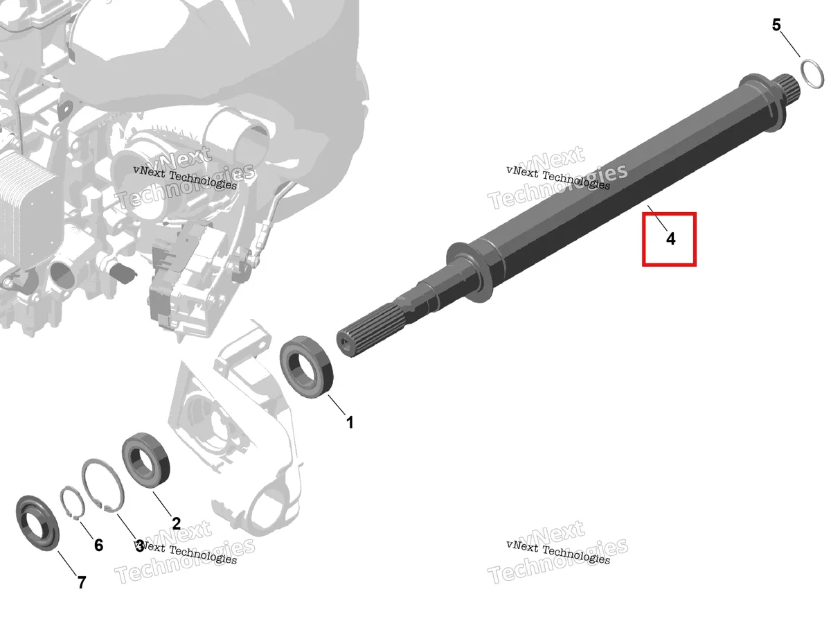 Деталь 420220343 на схеме узла 2025 Can-Am Maverick R - 996NT - BASE - 9BSC - Catalyst Gray - 77