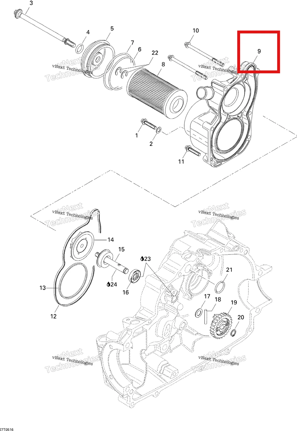 Деталь 420222651 на схеме узла Engine Cooling