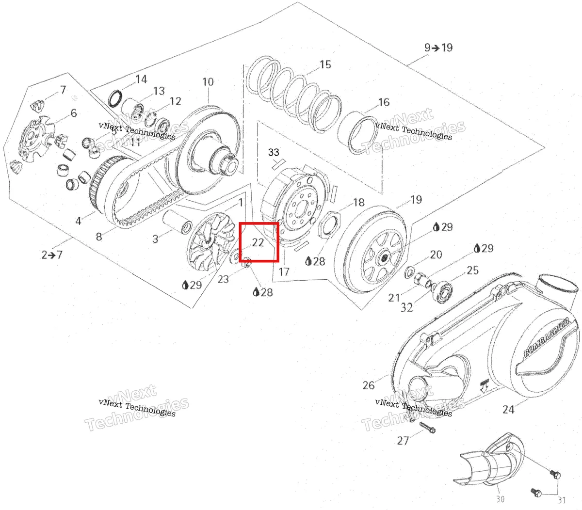 Деталь 420227180 на схеме узла 2007 Can-Am Rally 175 Pulley System