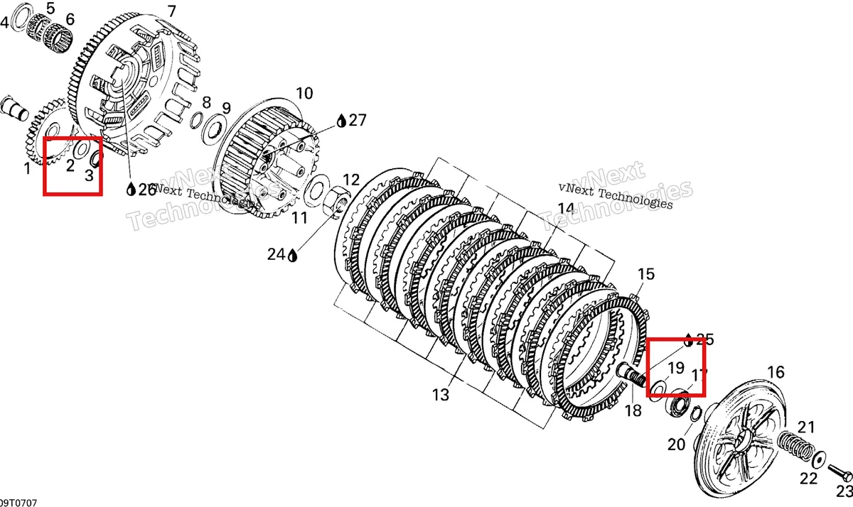 Деталь 420227401 на схеме узла 2007 Can-Am DS 650 X Clutch