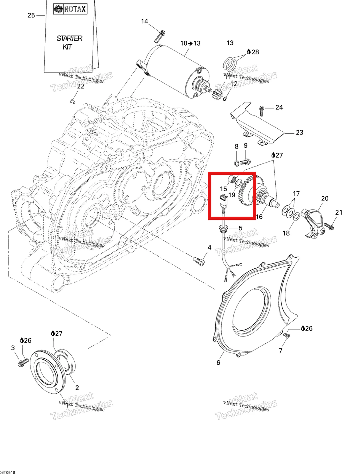 Деталь 420227450 на схеме узла Electric Starter