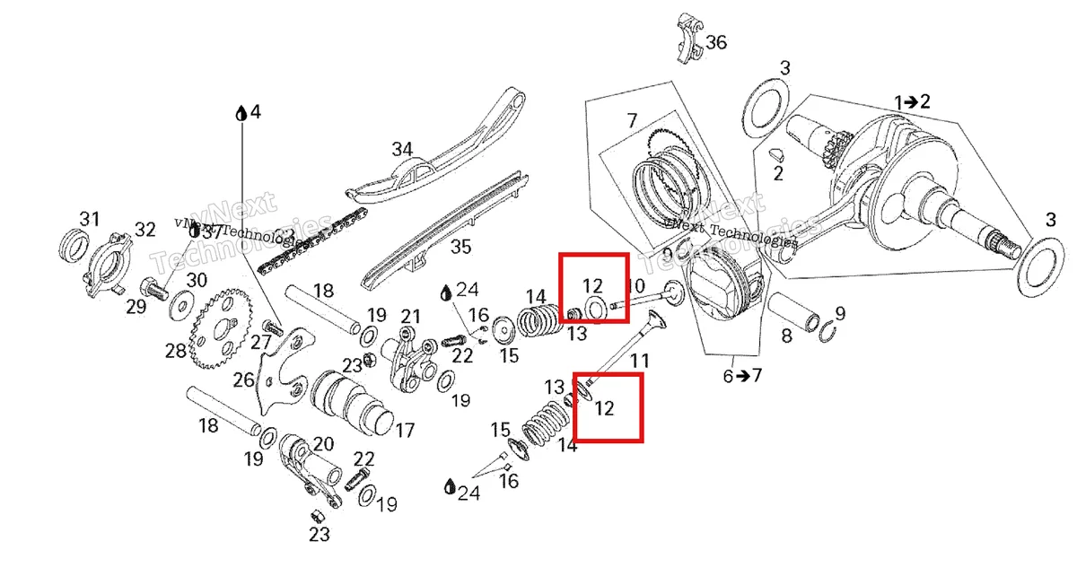 Деталь 420227451 на схеме узла 2007 Can-Am Rally 175 Crankshaft And Pistons