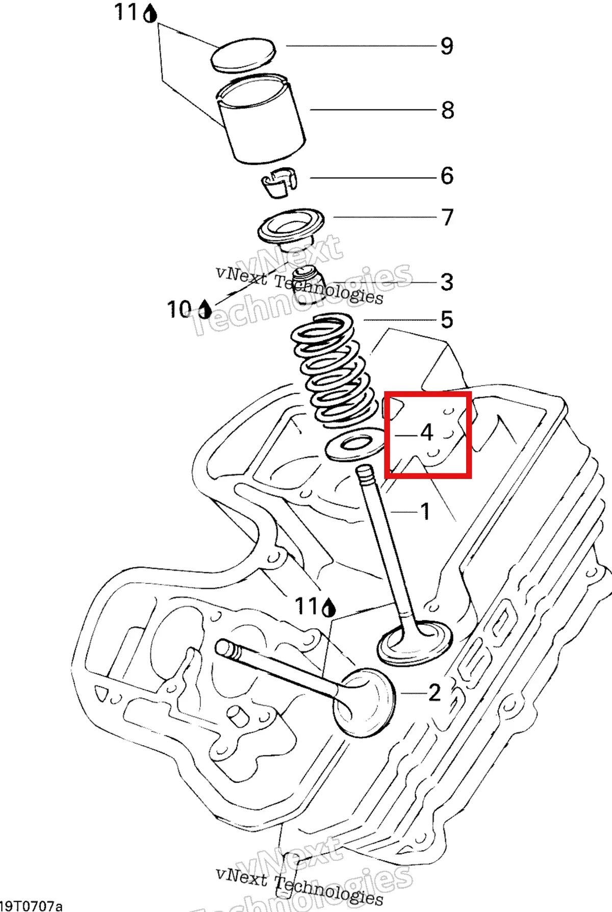 Деталь 420227982 на схеме узла 2007 Can-Am DS 650 X Valve 1