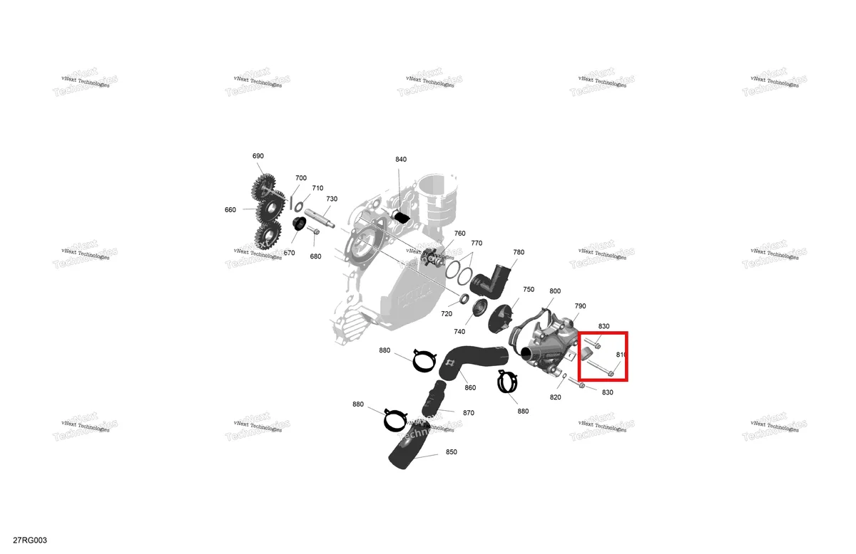 Деталь 420232431 (Иглы Контактный) на схеме узла 2027 Ski-Doo EXPEDITION - SPORT - 600 ACE - KCVA - Neo Yellow - 16X154X1.5CH Track Rotax - Engine Cooling