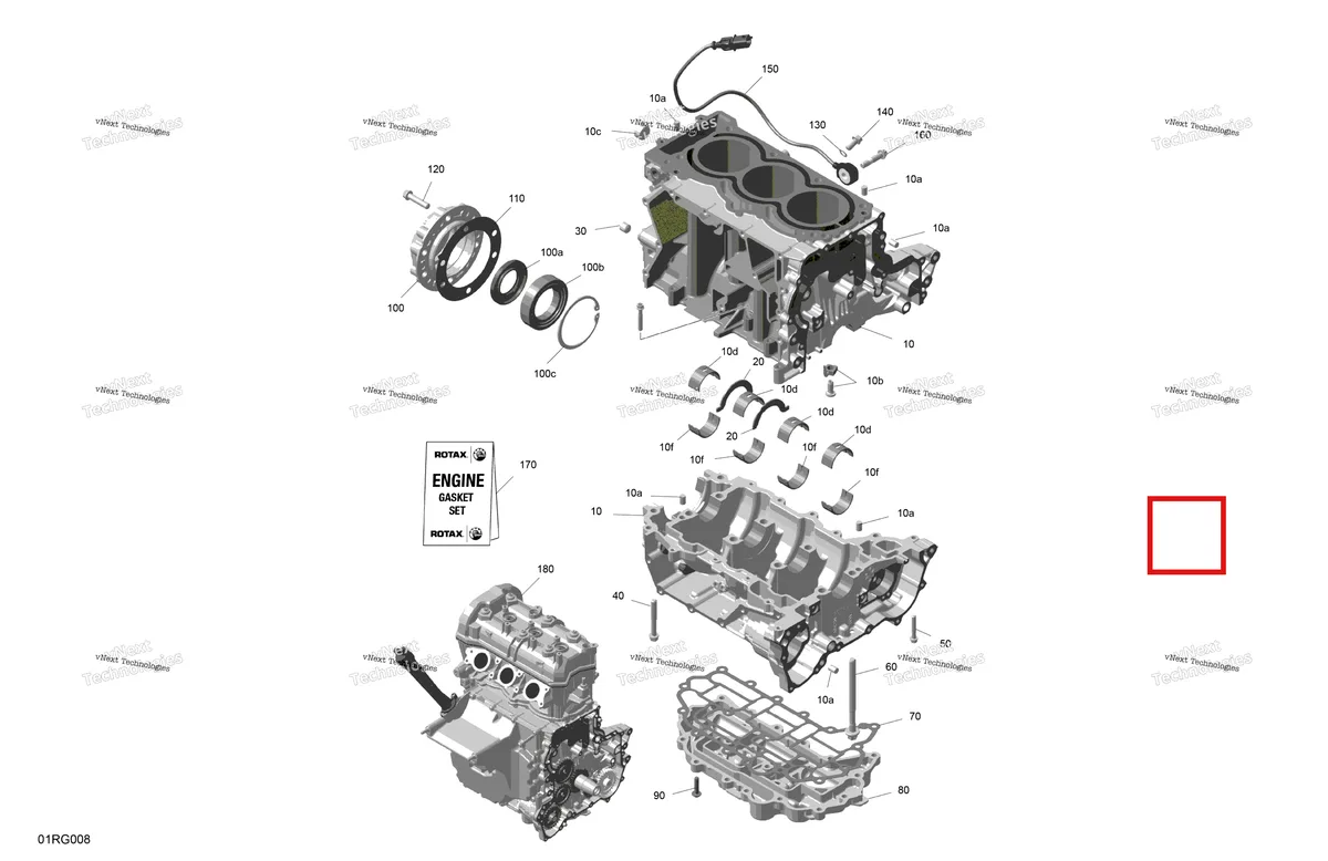 Деталь 420232497 на схеме узла 2027 Ski-Doo EXPEDITION - LE - 900 ACE TURBO - ACVA - Deep Black - 20X154X1.5CSS Track Rotax - Crankcase